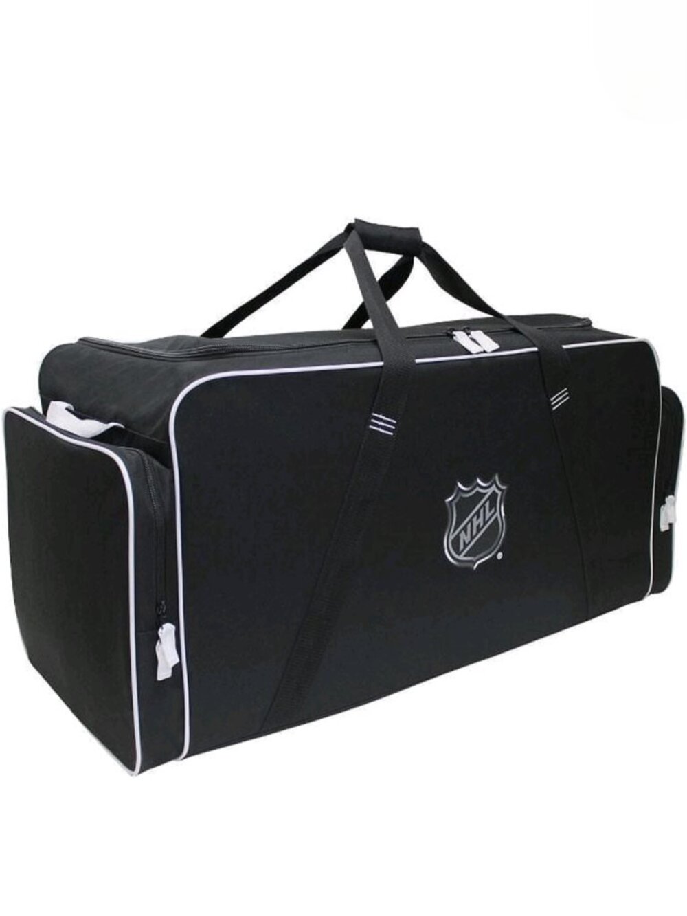 (NEW) 🏒 NHL Durable 37" Black Hockey Bag with 3 Pockets (145L)